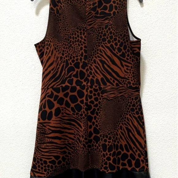 Michael Kors Animal Print A-Line Dress NWT Large - Picture 2 of 4